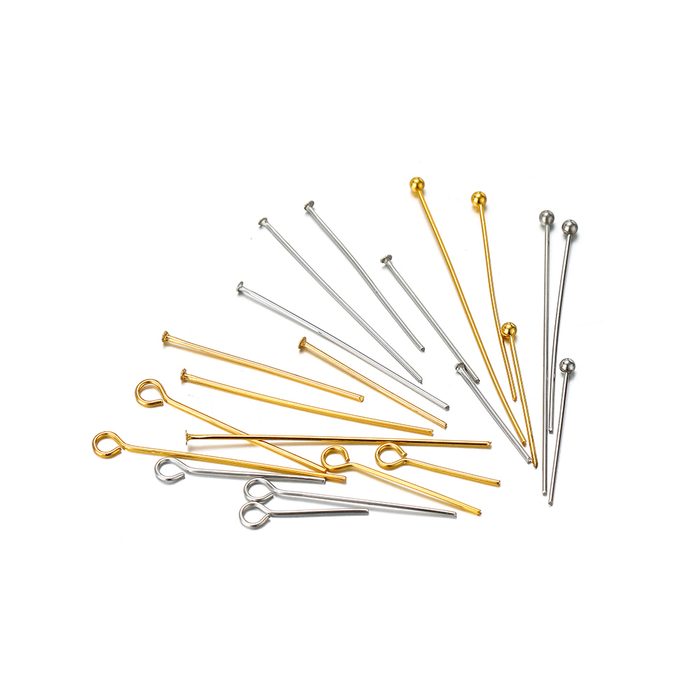 Body Jewelry Diy - 100/50szt Igły ze stali nierdzewnej z