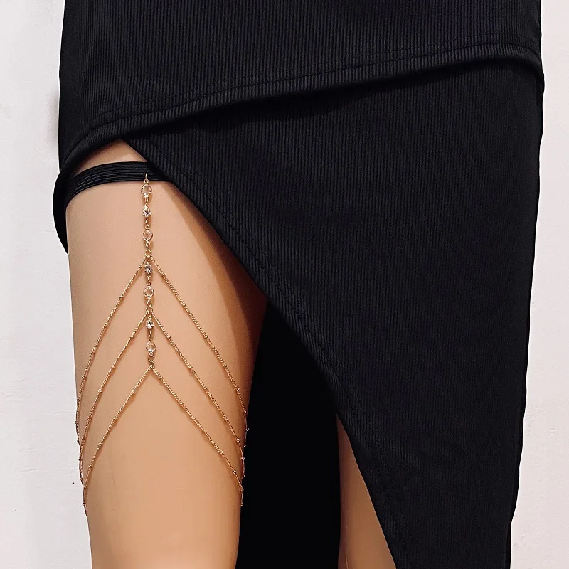 Body Jewelry Types - Moda letni artystyczny łańcuszek na udo