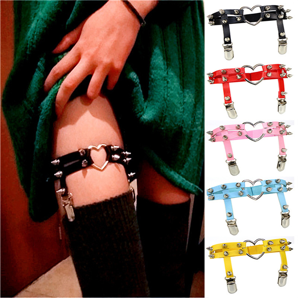 Body Jewelry Types - 1Pcs Kobiety Punk Goth Heart PU
