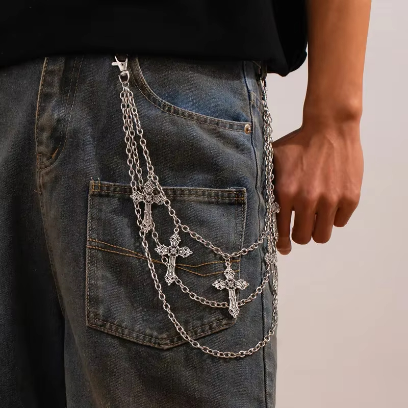 Modny punkowy metalowy łańcusz – Body Jewelry Types recenzja i cena