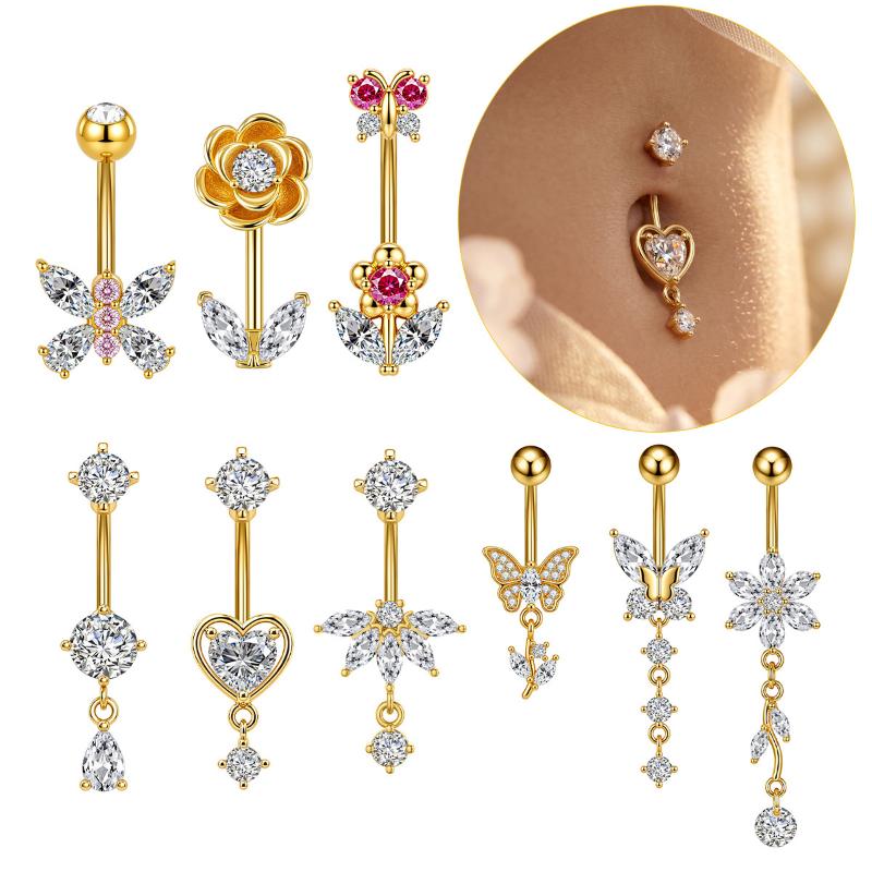 1 szt. Pierścień do pępka z cy – Body Jewelry Tunnels recenzja i cena