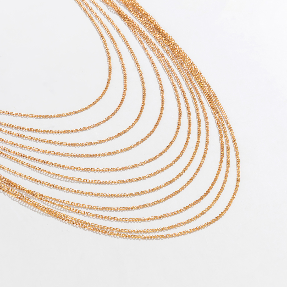 Klasyczny wielowarstwowy łańcu – Body Jewelry Types recenzja i cena