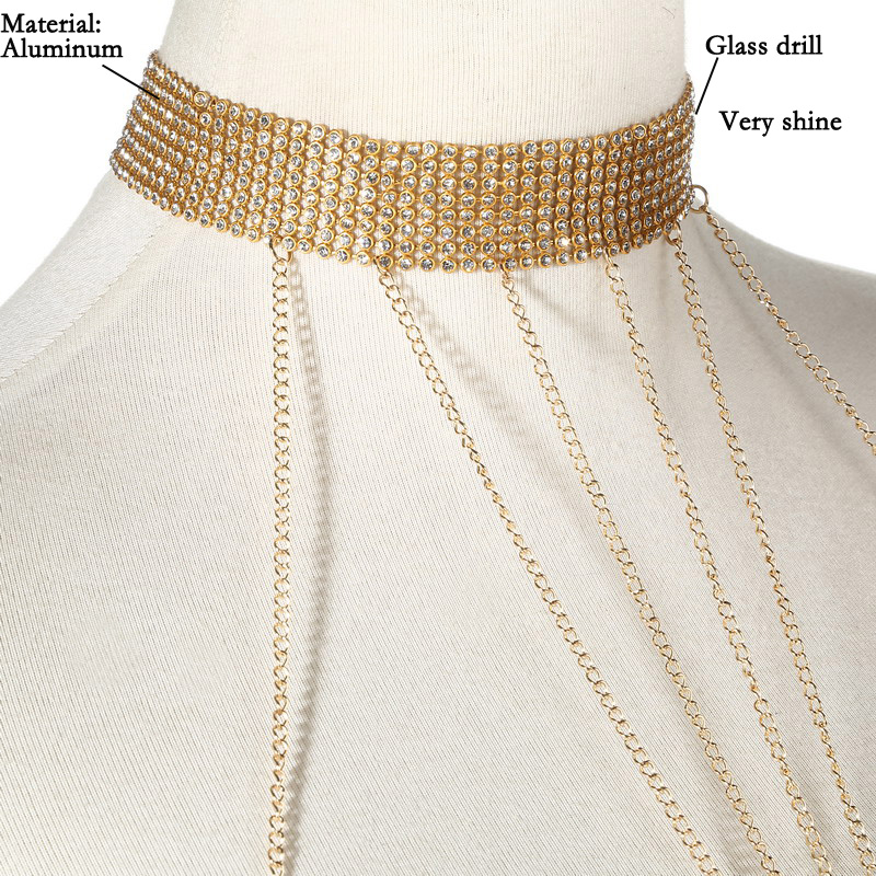 Łańcuszek do ciała w kolorze z – Body Jewelry Types recenzja i cena
