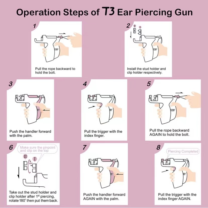 Zestaw do piercingu uszu T3, a – Body Jewelry In Store recenzja i cena