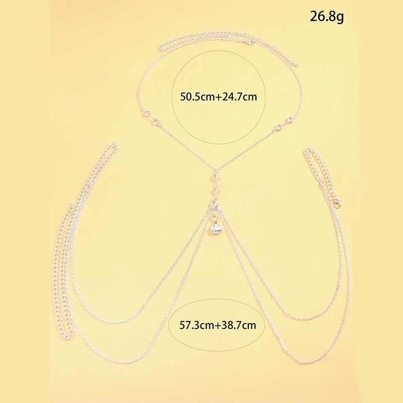 Damski srebrny łańcuszek na ci – Body Jewelry Types recenzja i cena